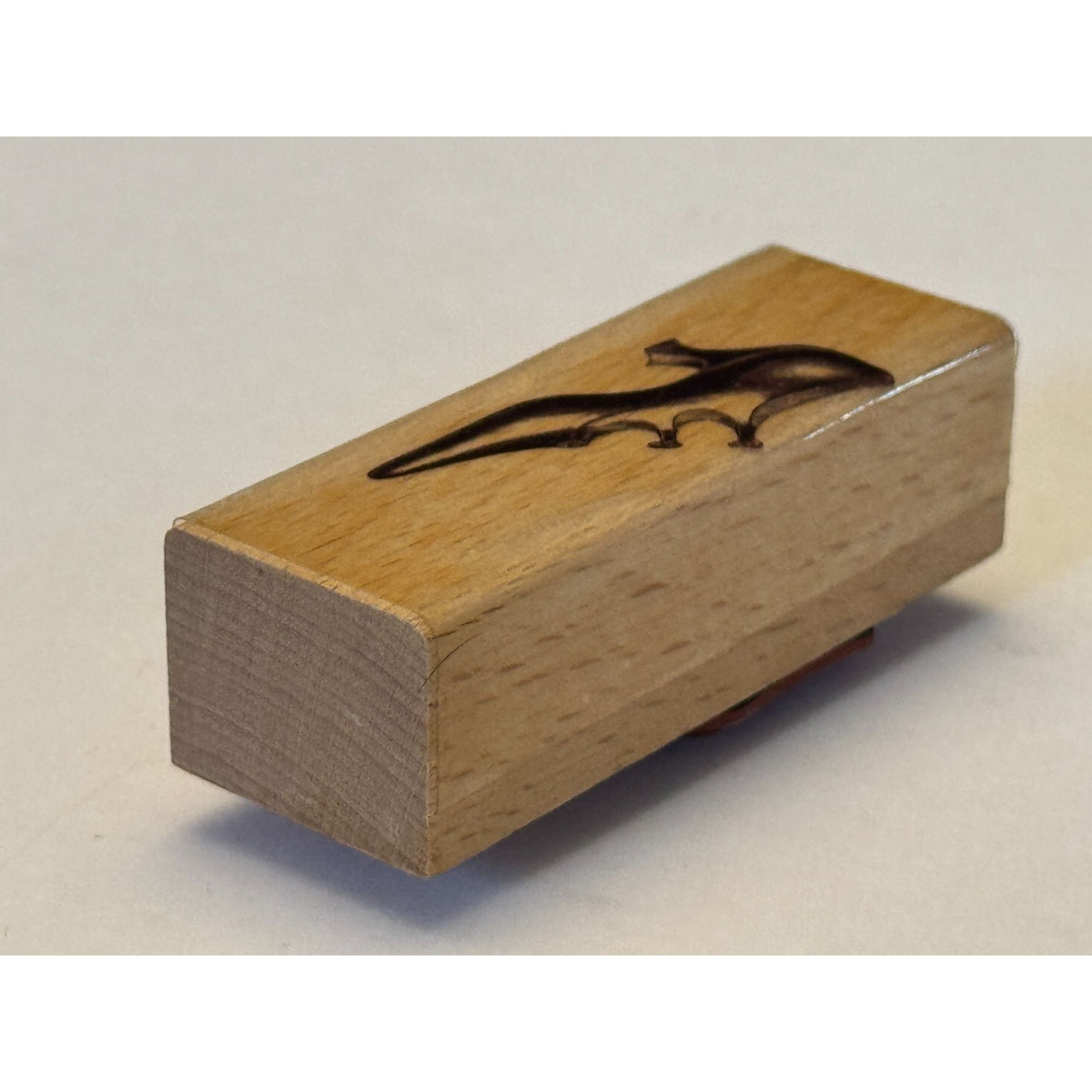 Victorian Dress Shoe Rubber Stamp Fashion Pointed Toe Card Making Wood Mounted