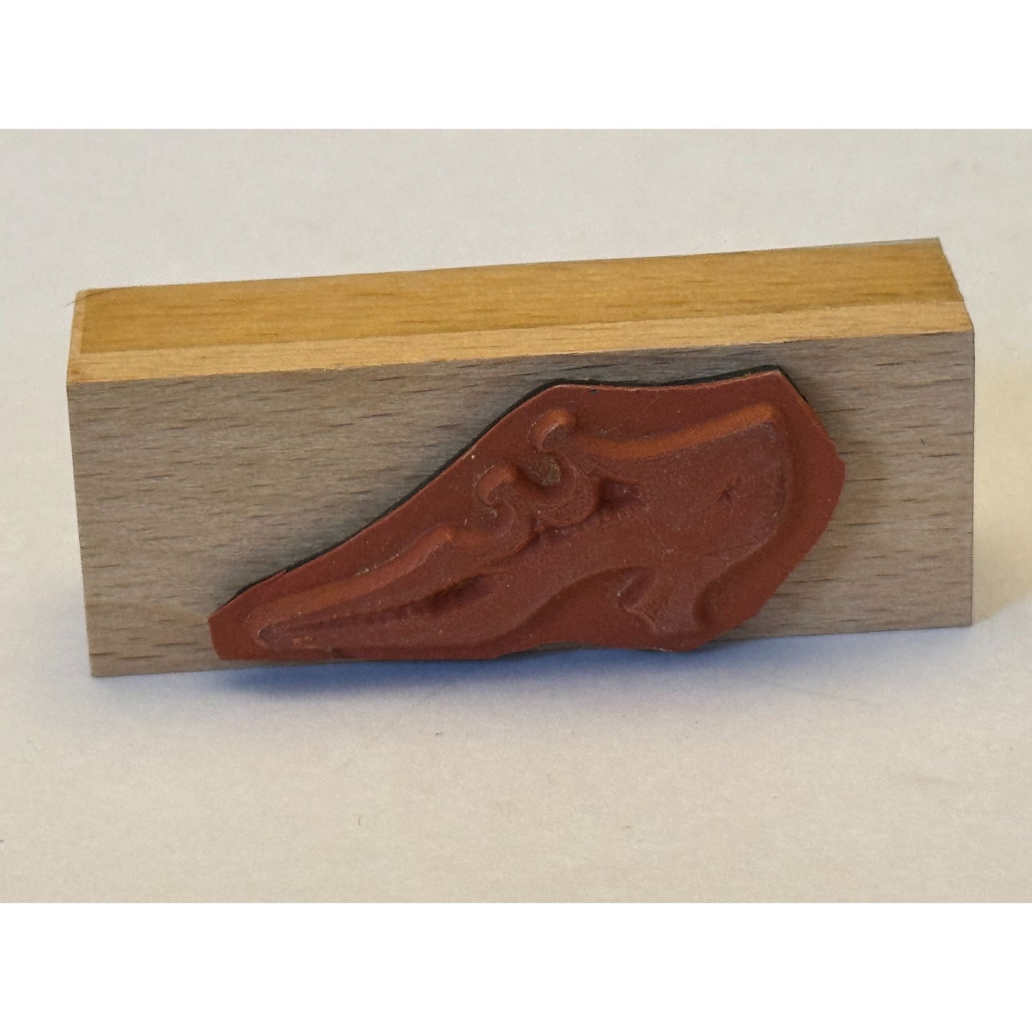 Victorian Dress Shoe Rubber Stamp Fashion Pointed Toe Card Making Wood Mounted
