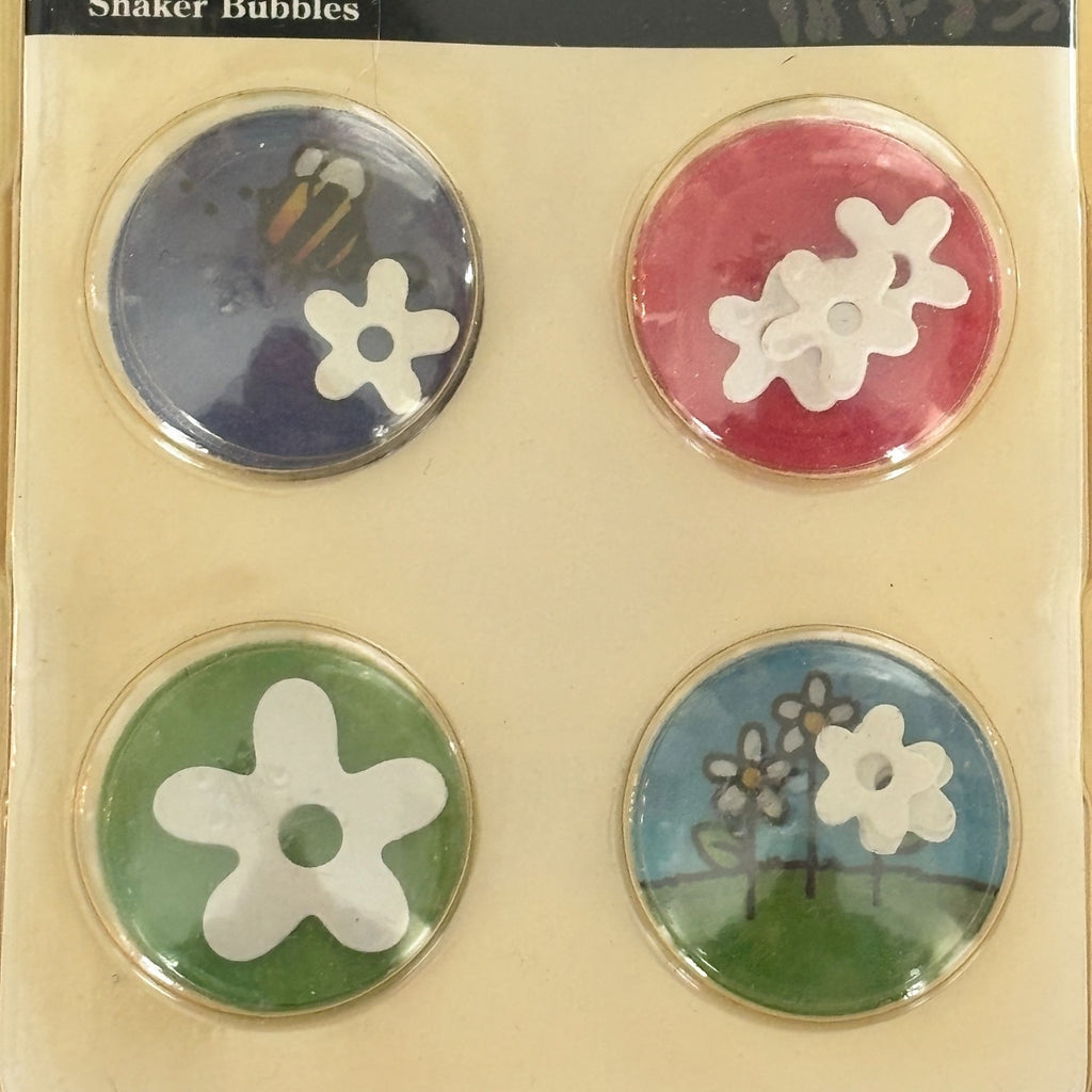 Pebbles Shaker Bubbles Stickers Flowers Y2K Scrapbook Embellishments Dome Die Cuts Cardmaking