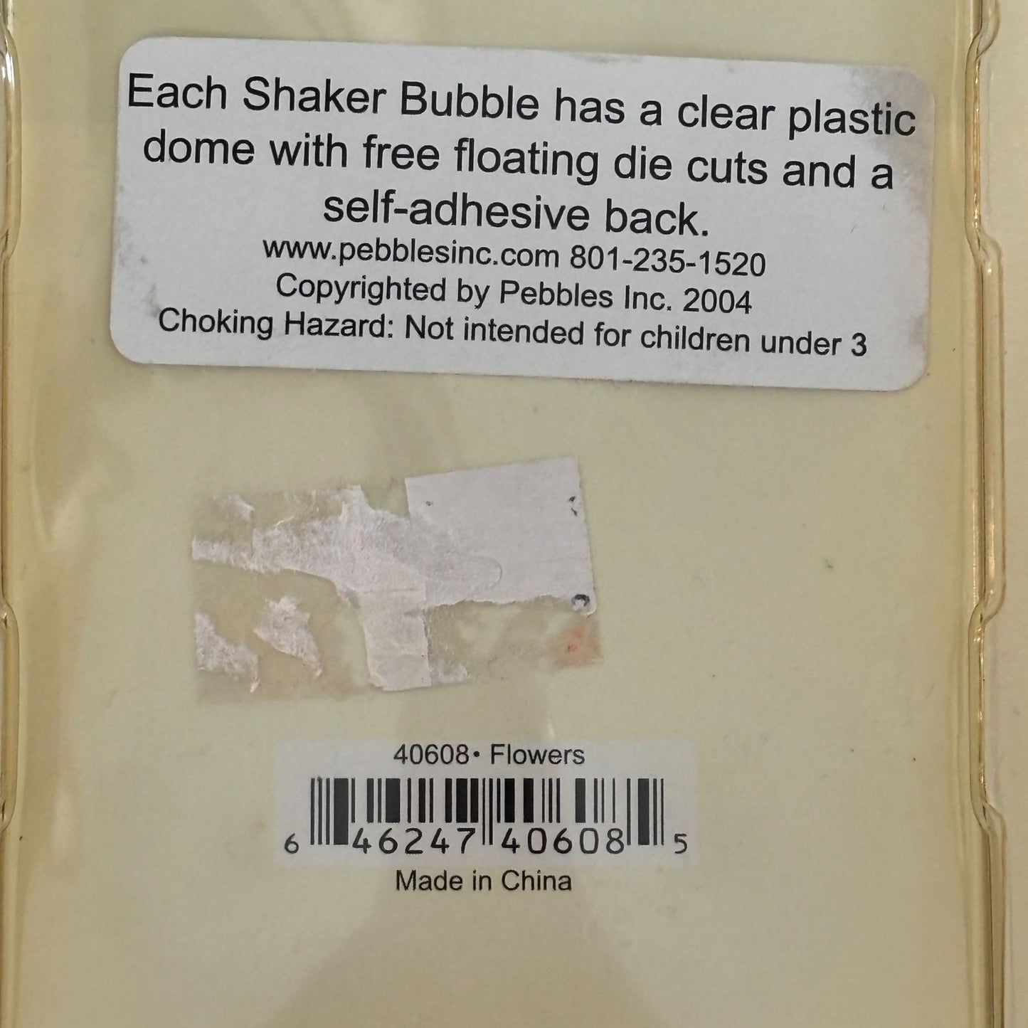 Pebbles Shaker Bubbles Stickers Flowers Y2K Scrapbook Embellishments Dome Die Cuts Cardmaking