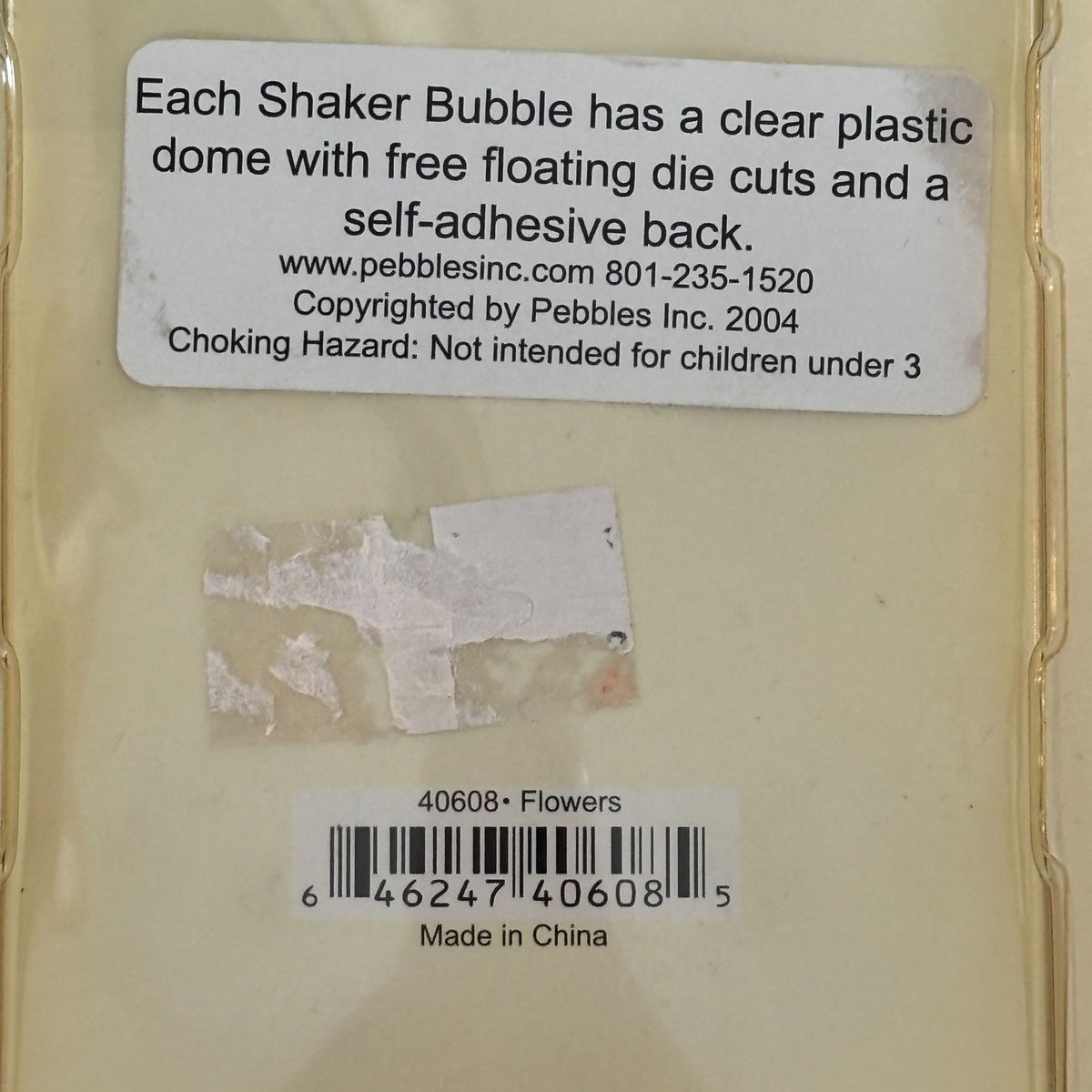 Pebbles Shaker Bubbles Stickers Flowers Y2K Scrapbook Embellishments Dome Die Cuts Cardmaking