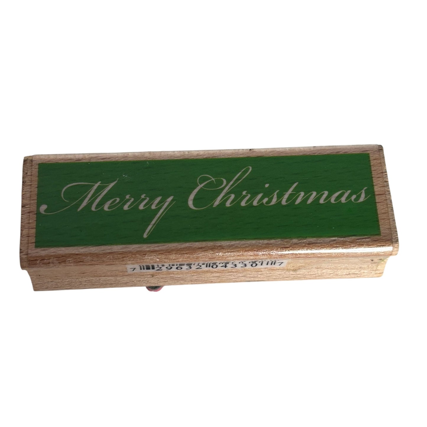 Studio G Rubber Stamp Merry Christmas Greeting Holiday Card Making Words Craft