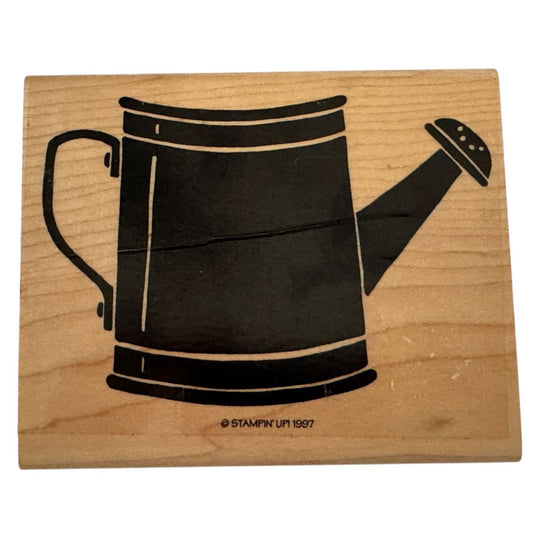 Stampin Up Rubber Stamp Watering Can Large Big Garden Spring Summer Card Making