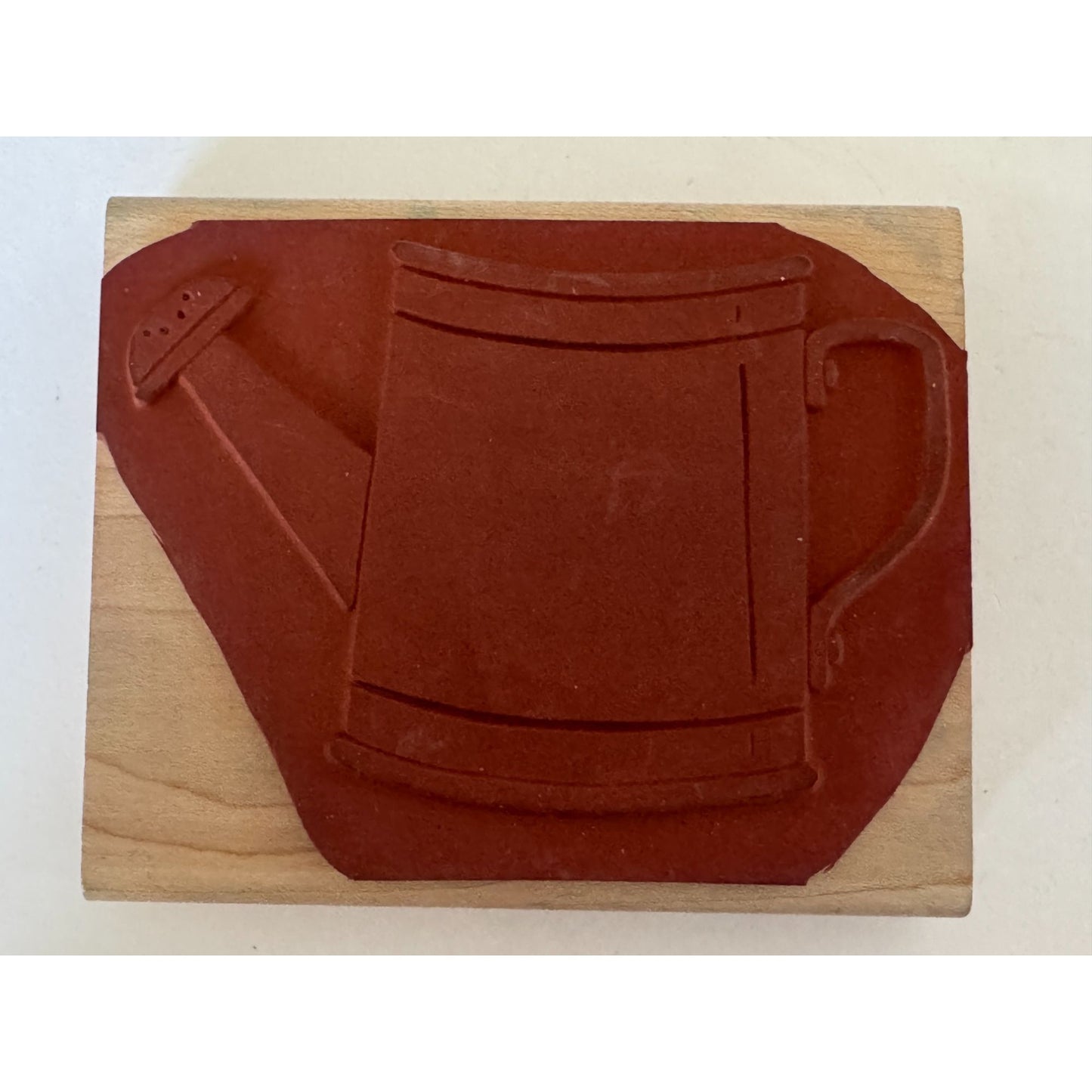 Stampin Up Rubber Stamp Watering Can Large Big Garden Spring Summer Card Making