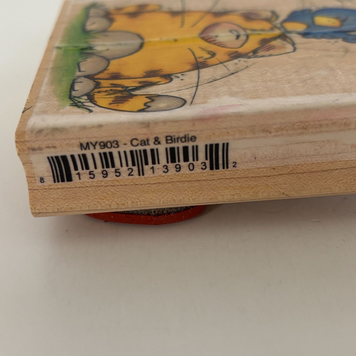 Whipper Snapper Rubber Stamp Cat and Birdie Funny Animals Bird Card Making Craft