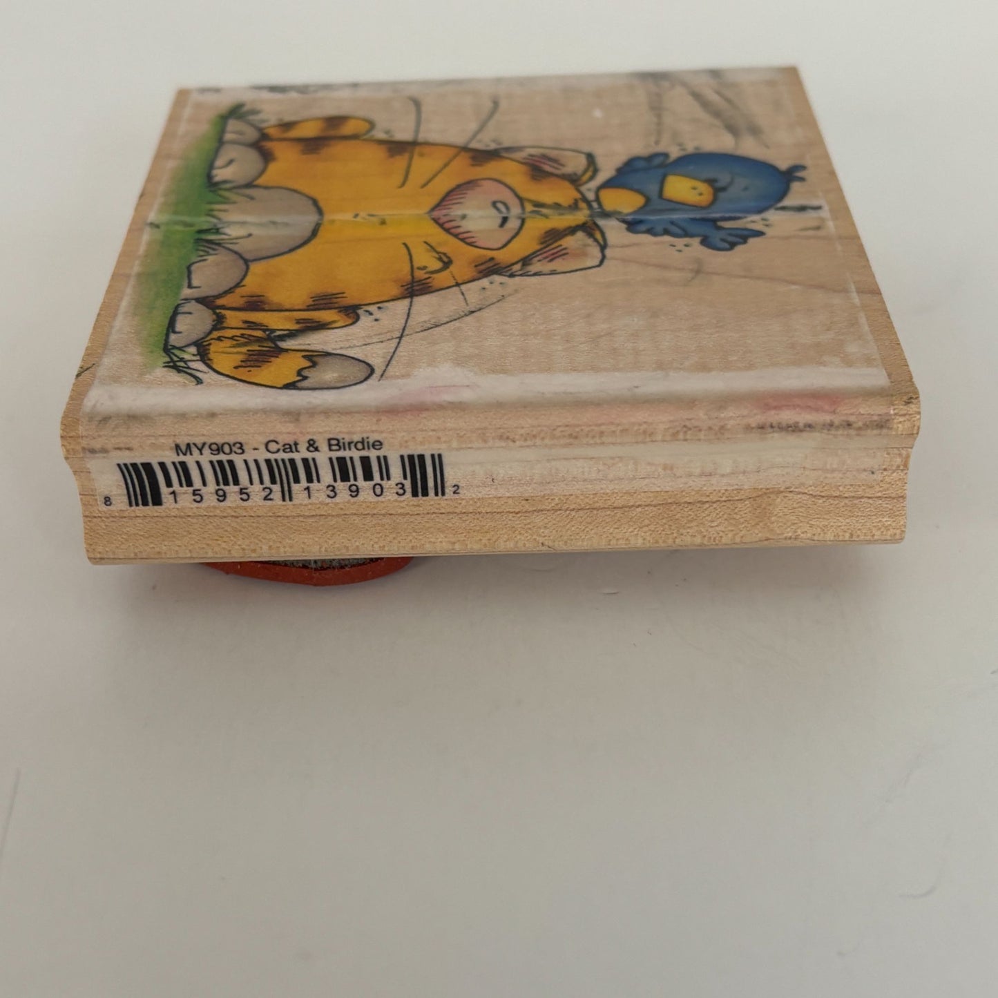 Whipper Snapper Rubber Stamp Cat and Birdie Funny Animals Bird Card Making Craft