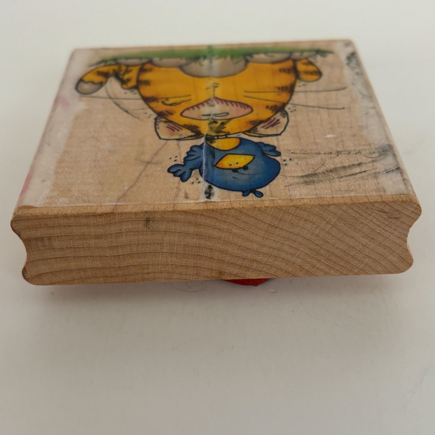 Whipper Snapper Rubber Stamp Cat and Birdie Funny Animals Bird Card Making Craft