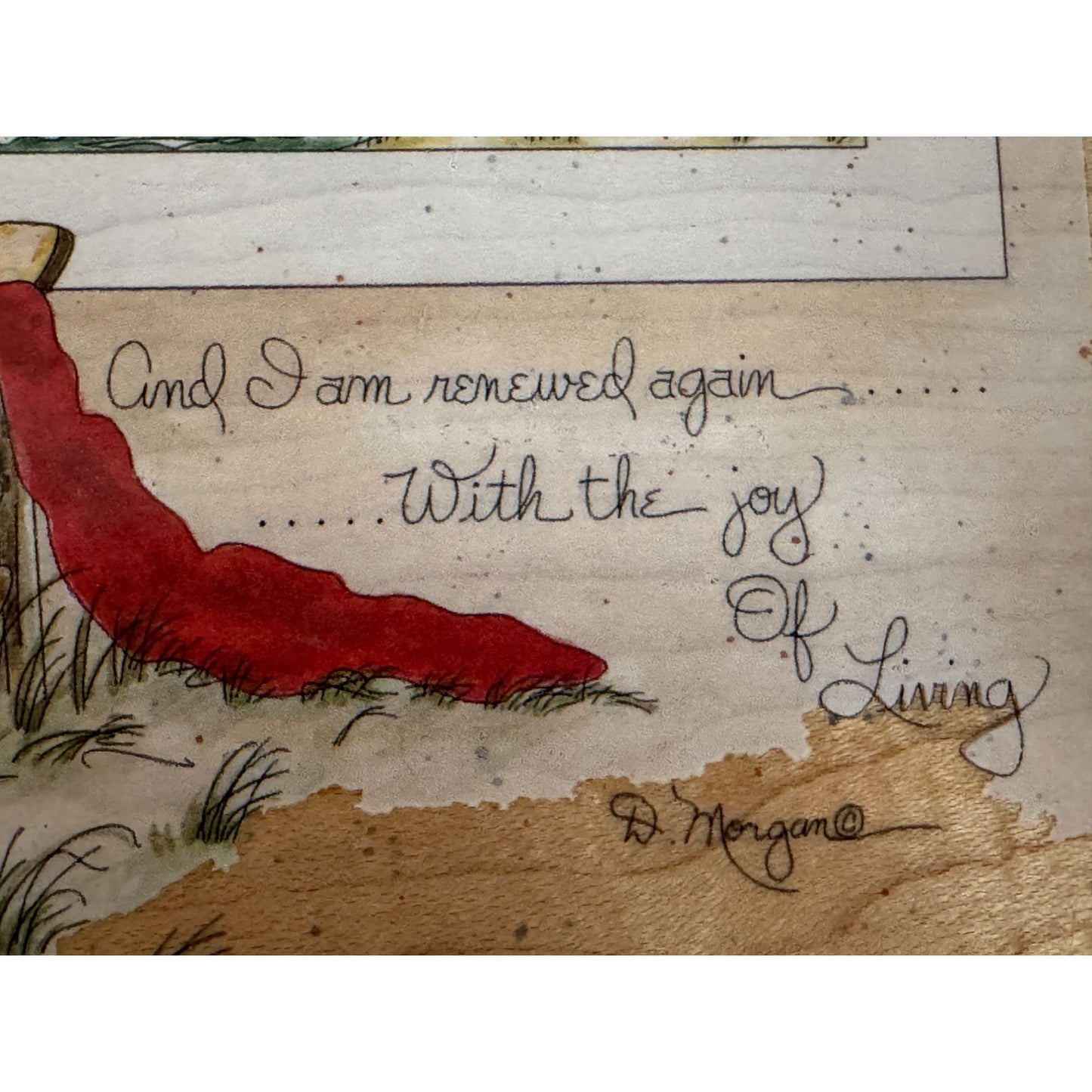 Stamps Happen Rubber Stamp Beach Chair Coastal Scene Card Making Words Large Big