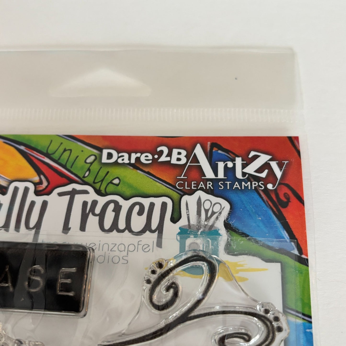 Dare 2B Artzy Clear Stamps Set Let It Go Totally Tracy Floral Breathe Release Cardmaking