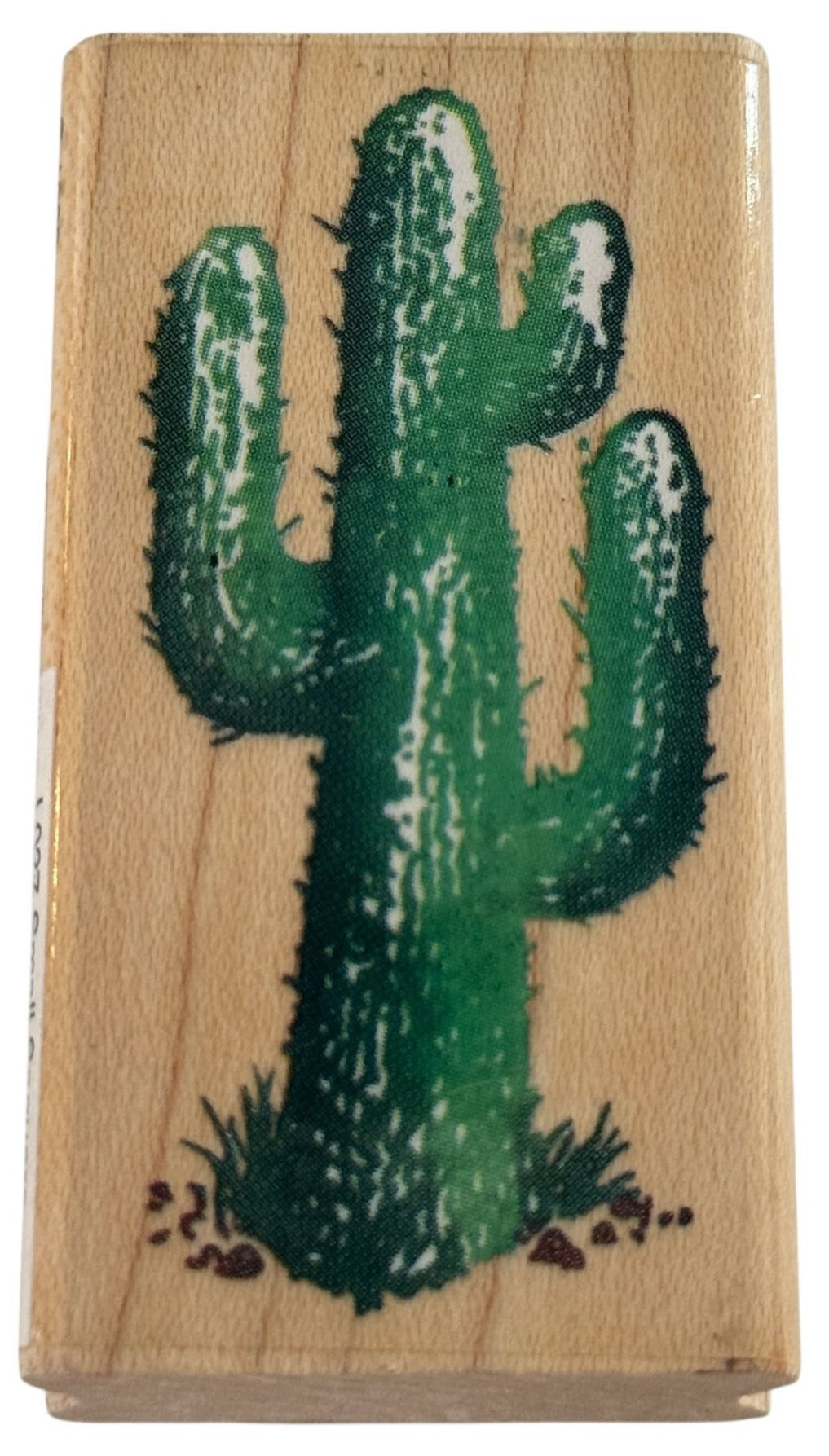 Stampendous Wood Rubber Stamp Small Saguaro Cactus Desert Landscape  Card Making
