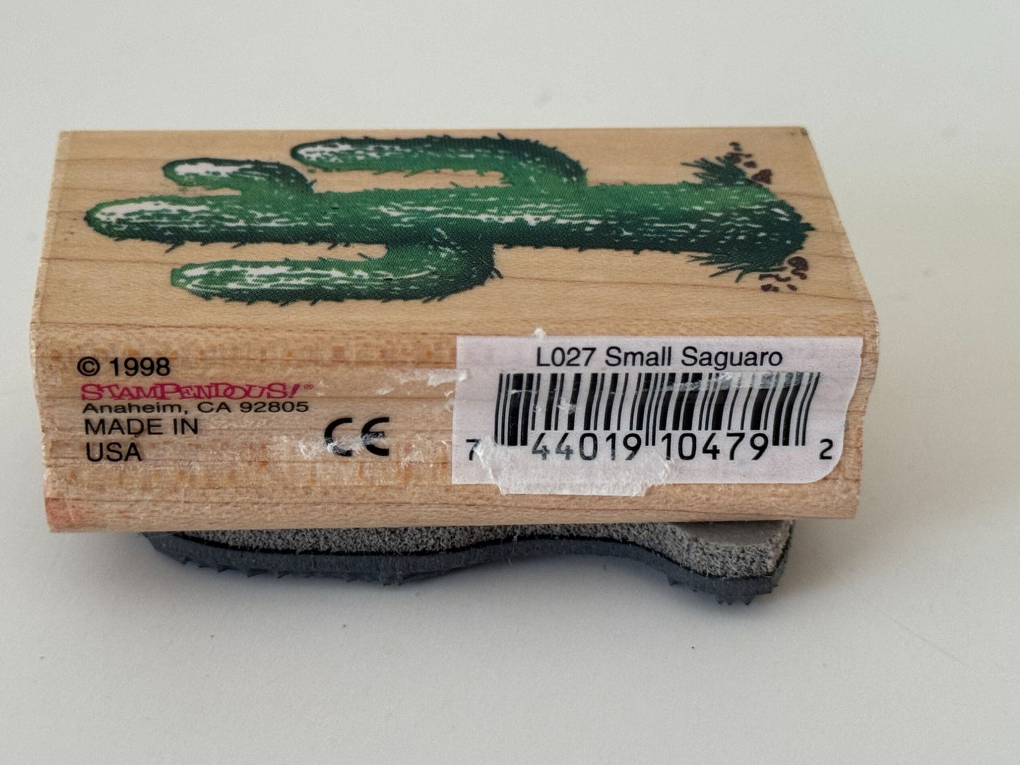 Stampendous Wood Rubber Stamp Small Saguaro Cactus Desert Landscape  Card Making