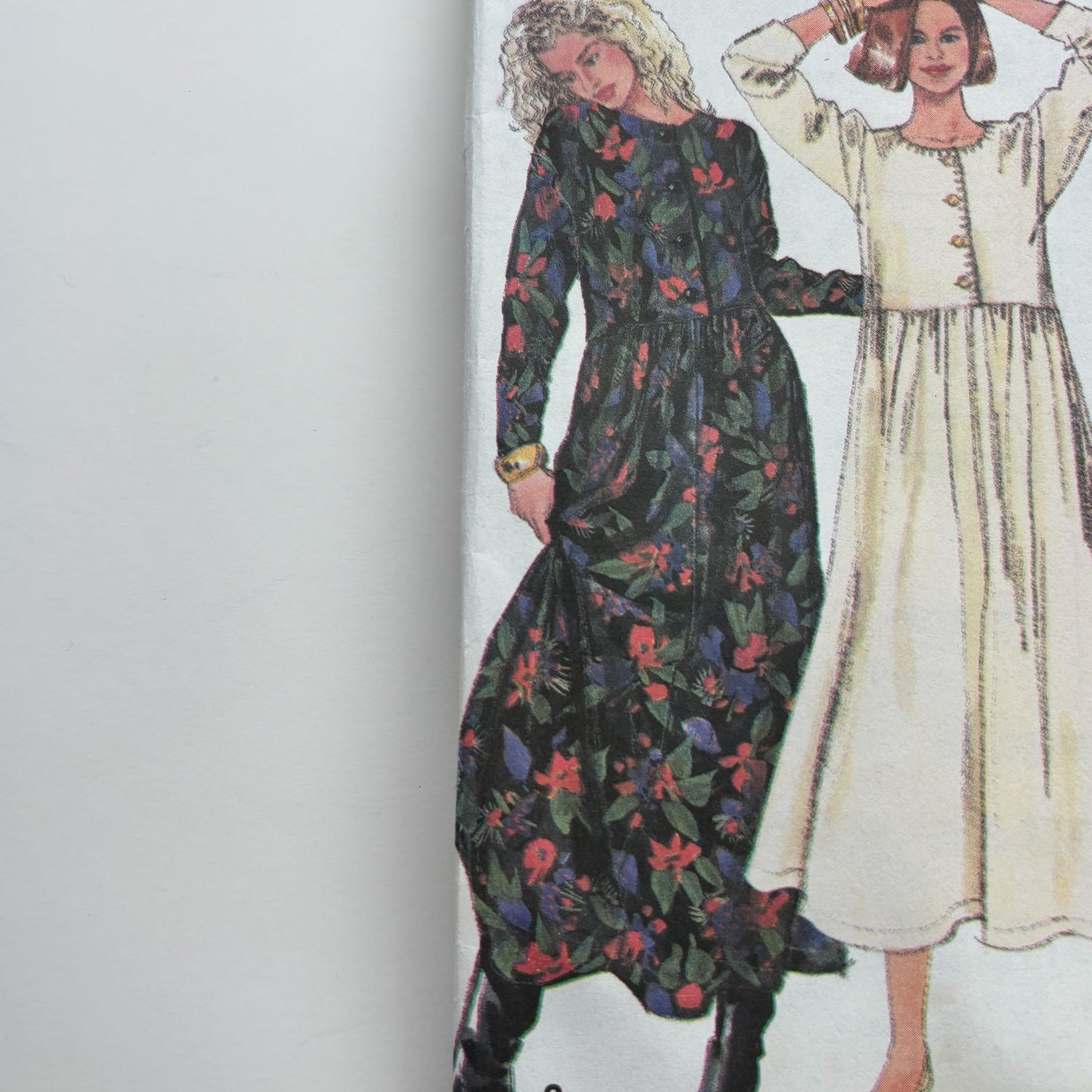 Uncut Simplicity Romantic Dress Sewing Pattern 7994 90s Grunge Vintage L XL 18-24
