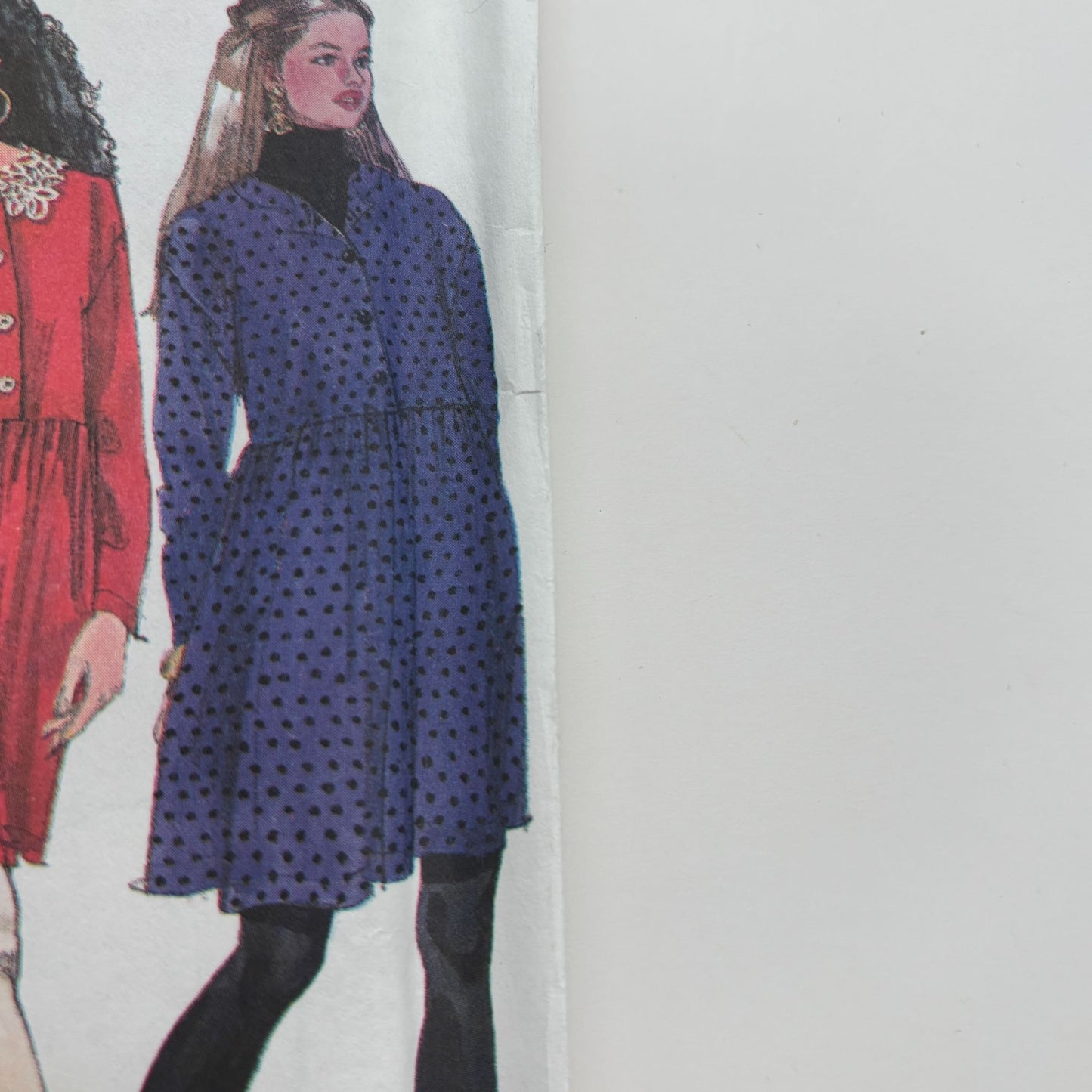 Uncut Simplicity Romantic Dress Sewing Pattern 7994 90s Grunge Vintage L XL 18-24