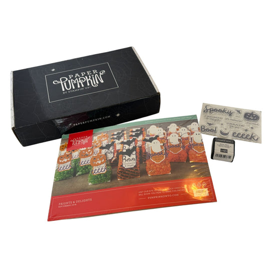Stampin Up Paper Pumpkin Frights and Delights Treat Bags Kit Halloween Stamps