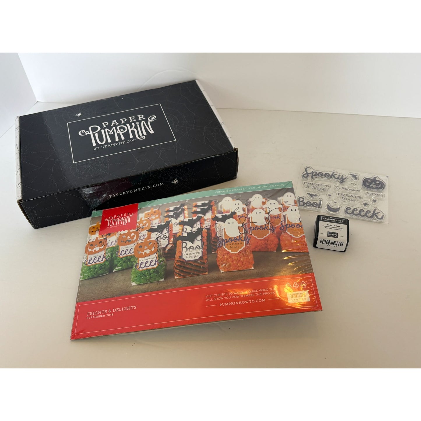 Stampin Up Paper Pumpkin Frights and Delights Treat Bags Kit Halloween Stamps