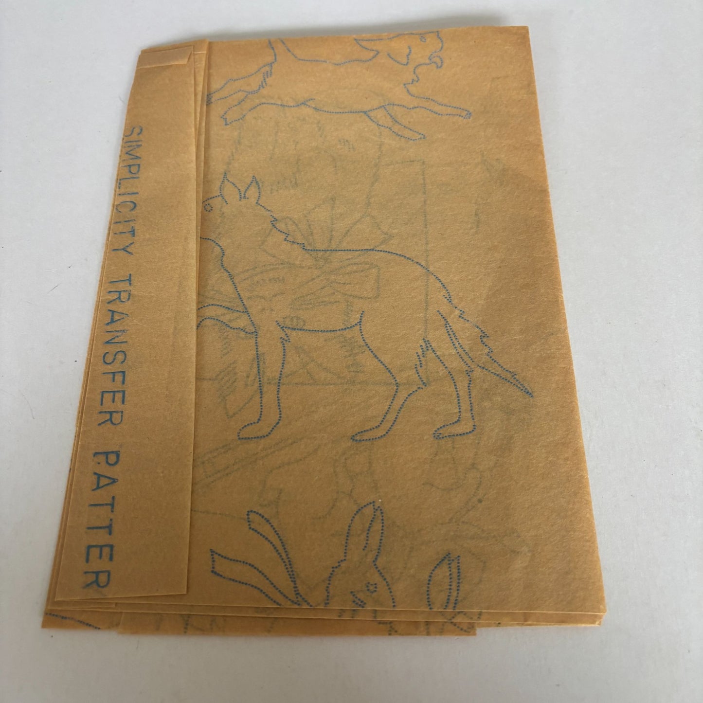 Simplicity Pattern 1679 Vintage Embroidery Animal Motifs Transfer Rabbit Duck Fox