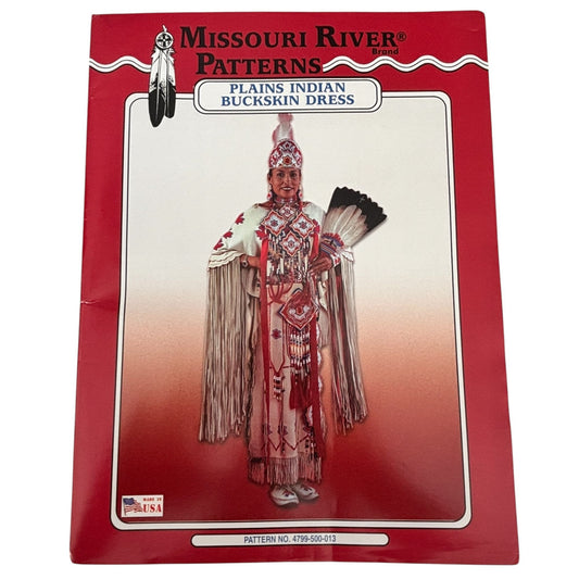 Missouri River Sewing Pattern Plains Indian Buckskin Dress Native Regalia Costume 6-20 Uncut