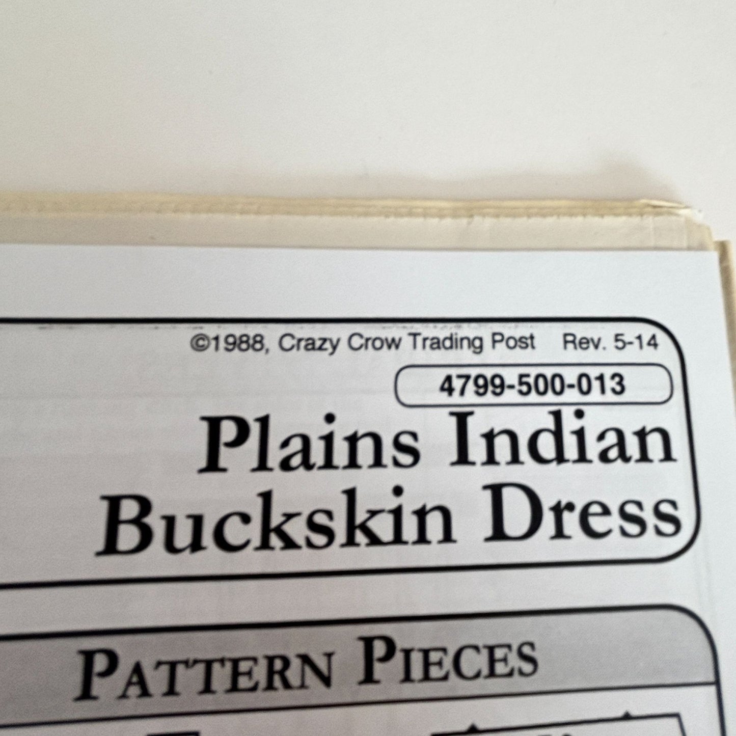 Missouri River Sewing Pattern Plains Indian Buckskin Dress Native Regalia Costume 6-20 Uncut