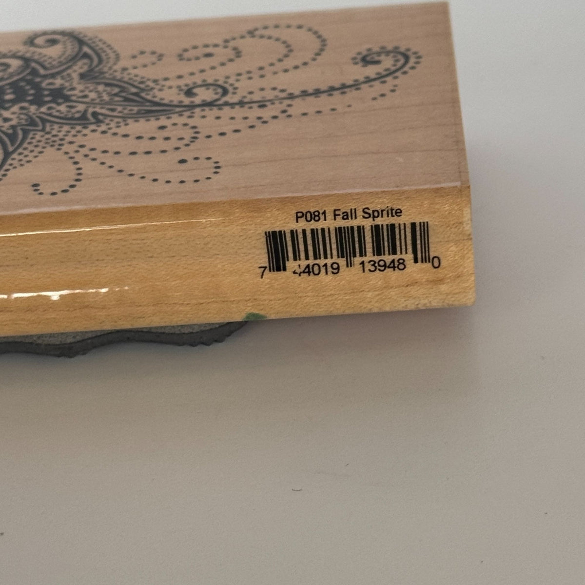 Stampendous Rubber Stamp Fall Sprite Acorn Flourish Swirls Elegant Fairy Card Making