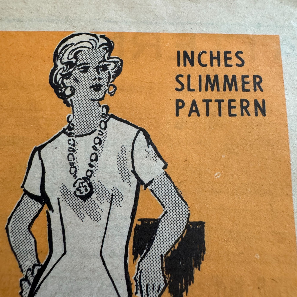 Anne Adams Printed Sewing Pattern 4847 Dress Size 12 Inches Slimmer Vintage 70s