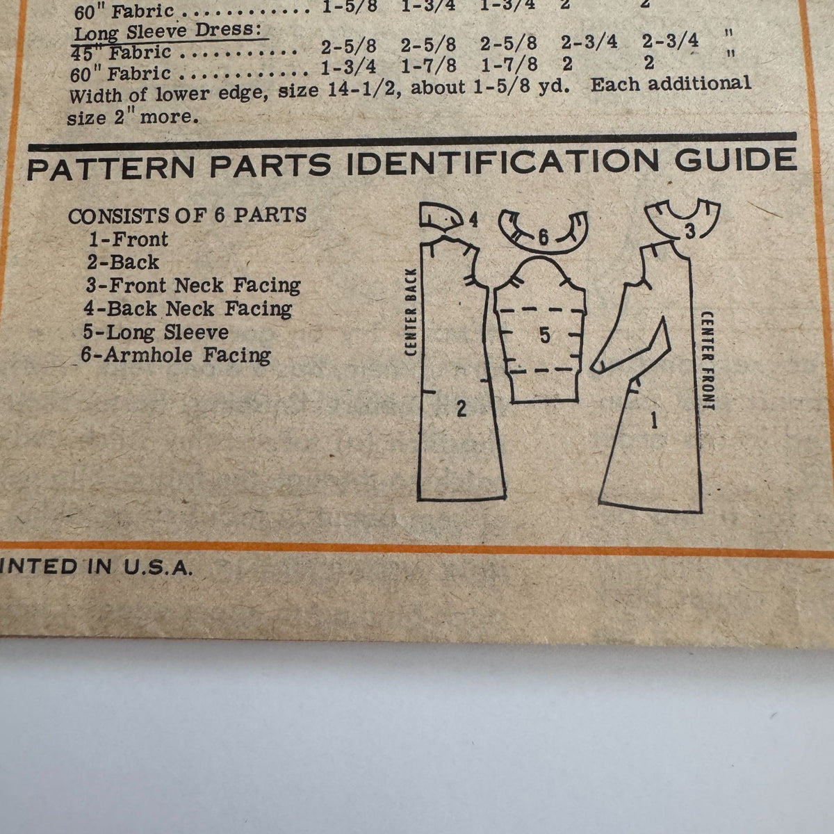 Anne Adams Printed Sewing Pattern 4847 Dress Size 12 Inches Slimmer Vintage 70s