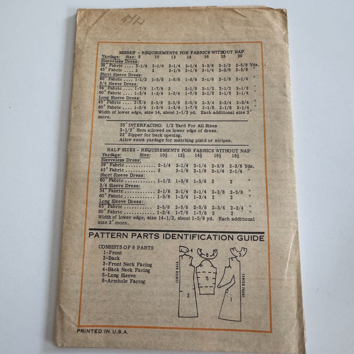 Anne Adams Printed Sewing Pattern 4847 Dress Size 12 Inches Slimmer Vintage 70s