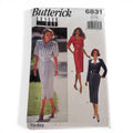 Butterick Sewing Pattern 6831 Leslie Fay 1990s Misses Mock Wrap Dress 12-16 Uncut