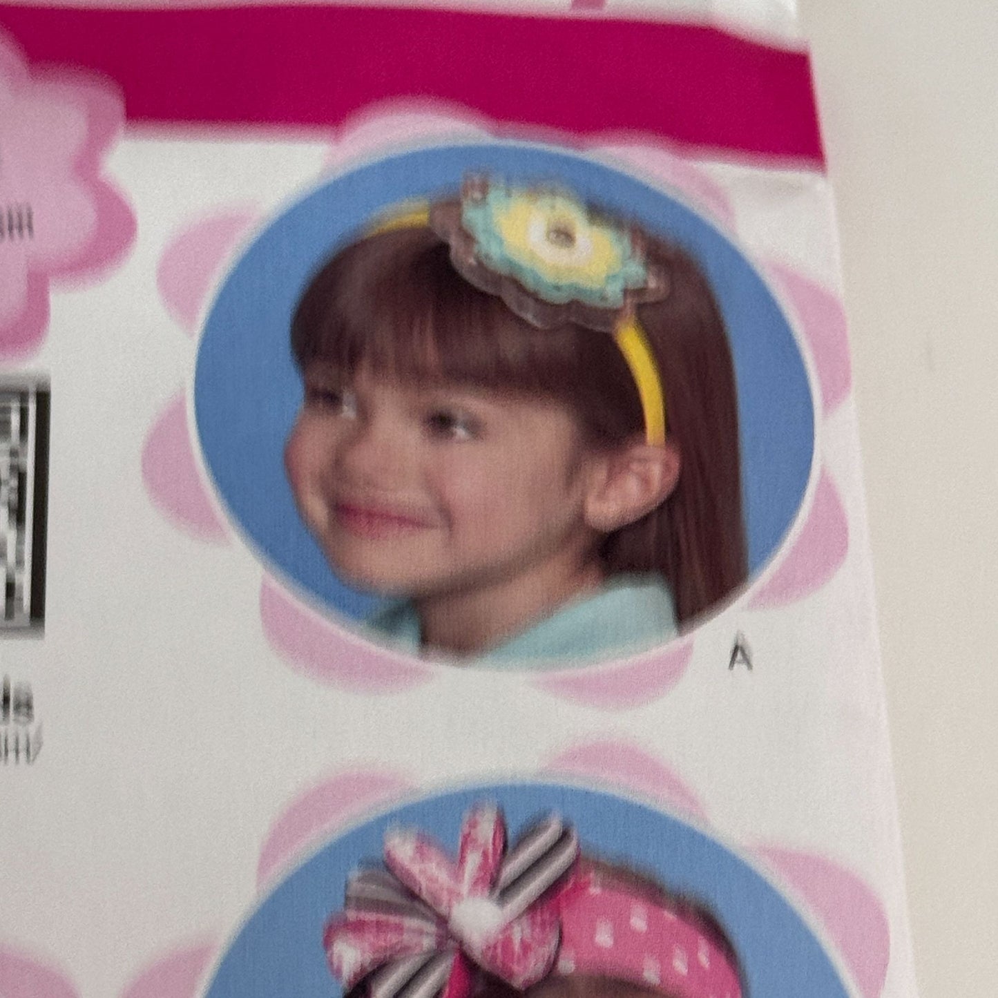 Simplicity Sewing Pattern 1820 Little Girls Flower Headbands Hair Accessories Fabric Bows Uncut