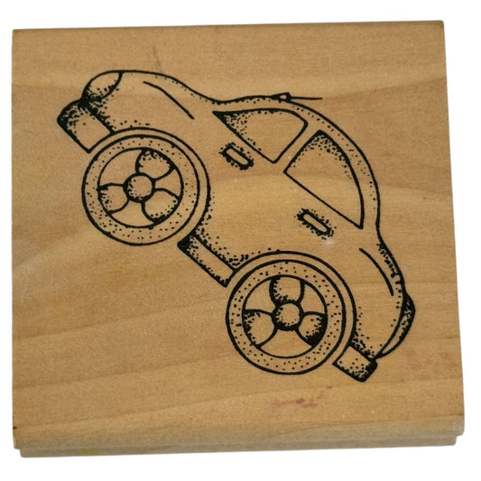Car Rubber Stamp Transportation Automobile Tires Crafting Card Making Big Large