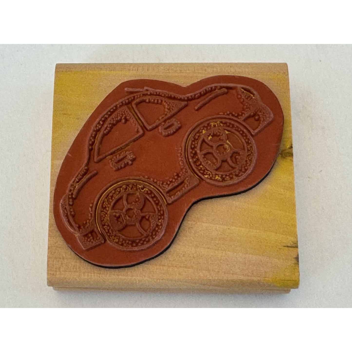Car Rubber Stamp Transportation Automobile Tires Crafting Card Making Big Large