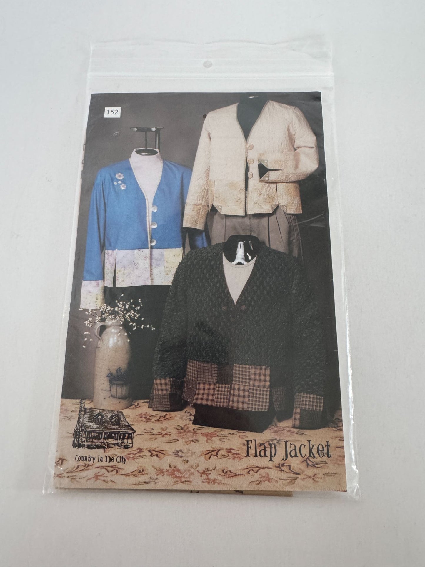 Country In The City Sewing Pattern Flap Jacket Embroidery Patchwork 6-22 Uncut