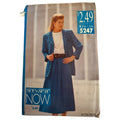 Vintage 90s Power Suit Sewing Pattern Butterick 5247 Oversized Blazer Skirt Set 16-24 Uncut