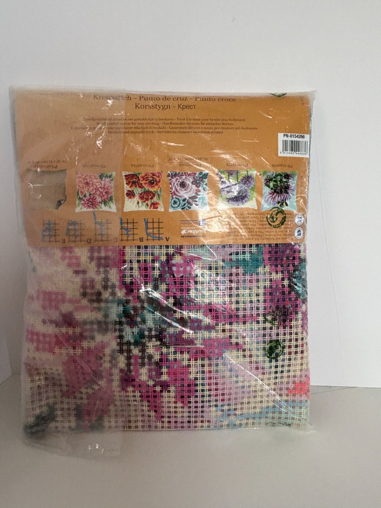 Vervaco Needlepoint Flower Paradise II Pillow Top 16 Inch Hand Painted Canvas