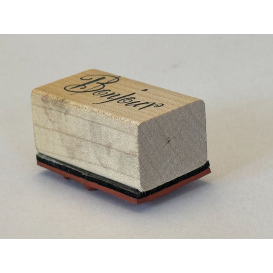 Bonjour Rubber Stamp French Hello Hi Cardmaking Crafting Scrapbooking Stationery