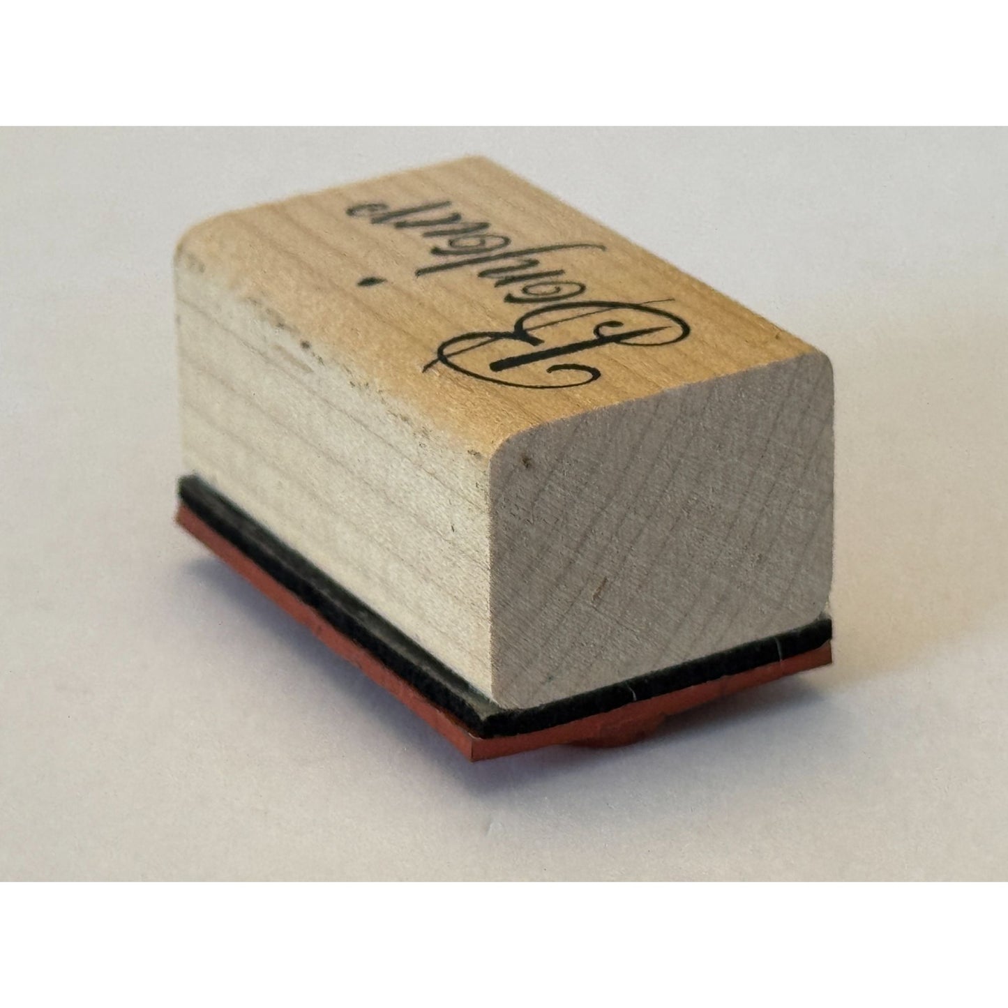 Bonjour Rubber Stamp French Hello Hi Cardmaking Crafting Scrapbooking Stationery