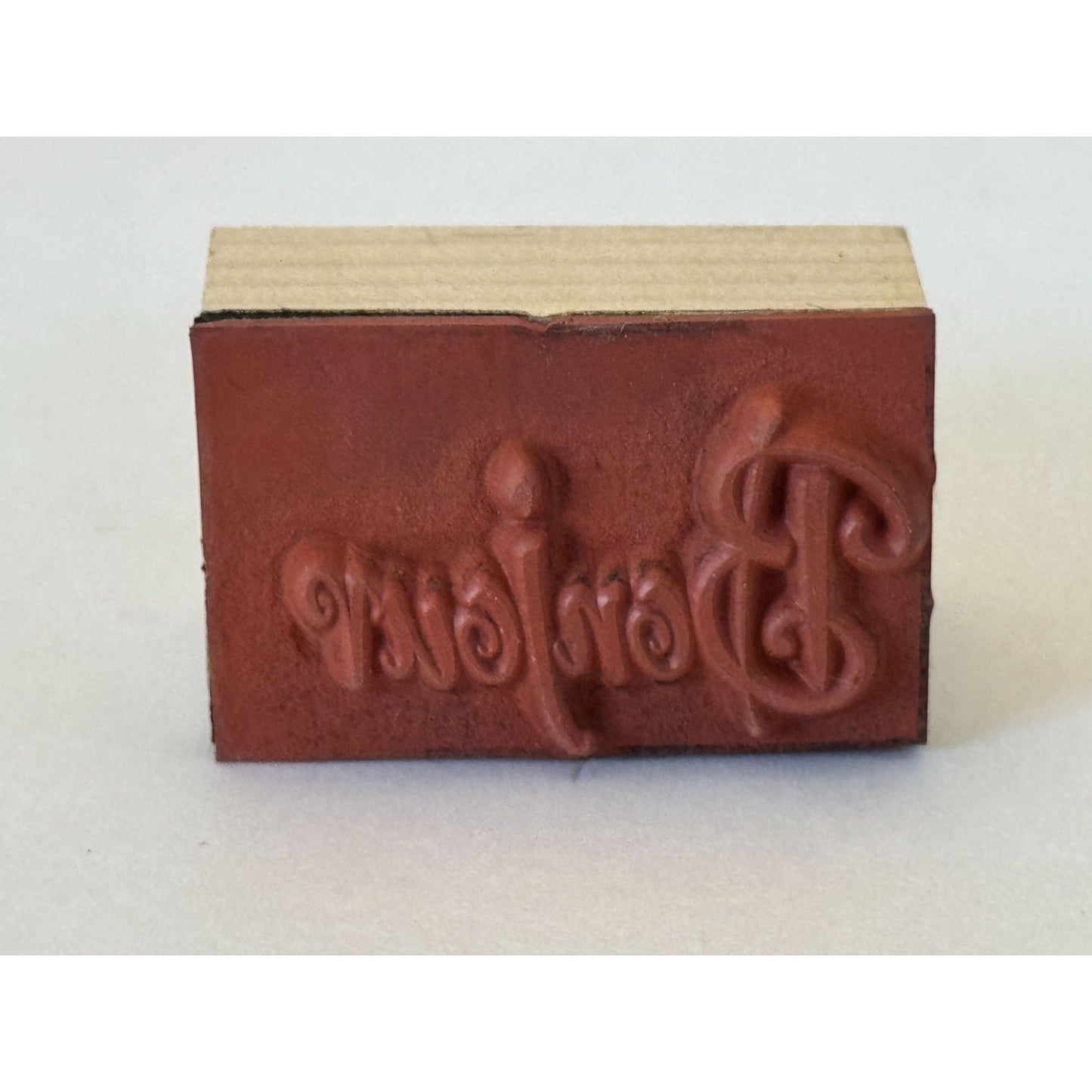 Bonjour Rubber Stamp French Hello Hi Cardmaking Crafting Scrapbooking Stationery
