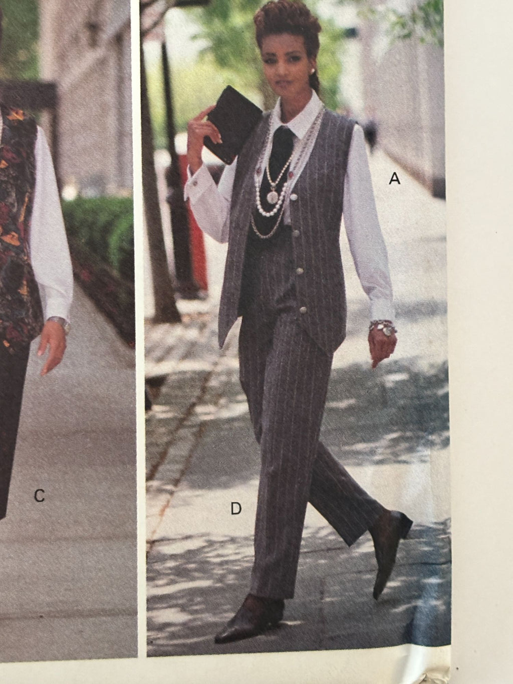 Butterick Sewing Pattern 6410: Misses' Shirt, Ascot, Vest, Skirt with Front Vent and Pants