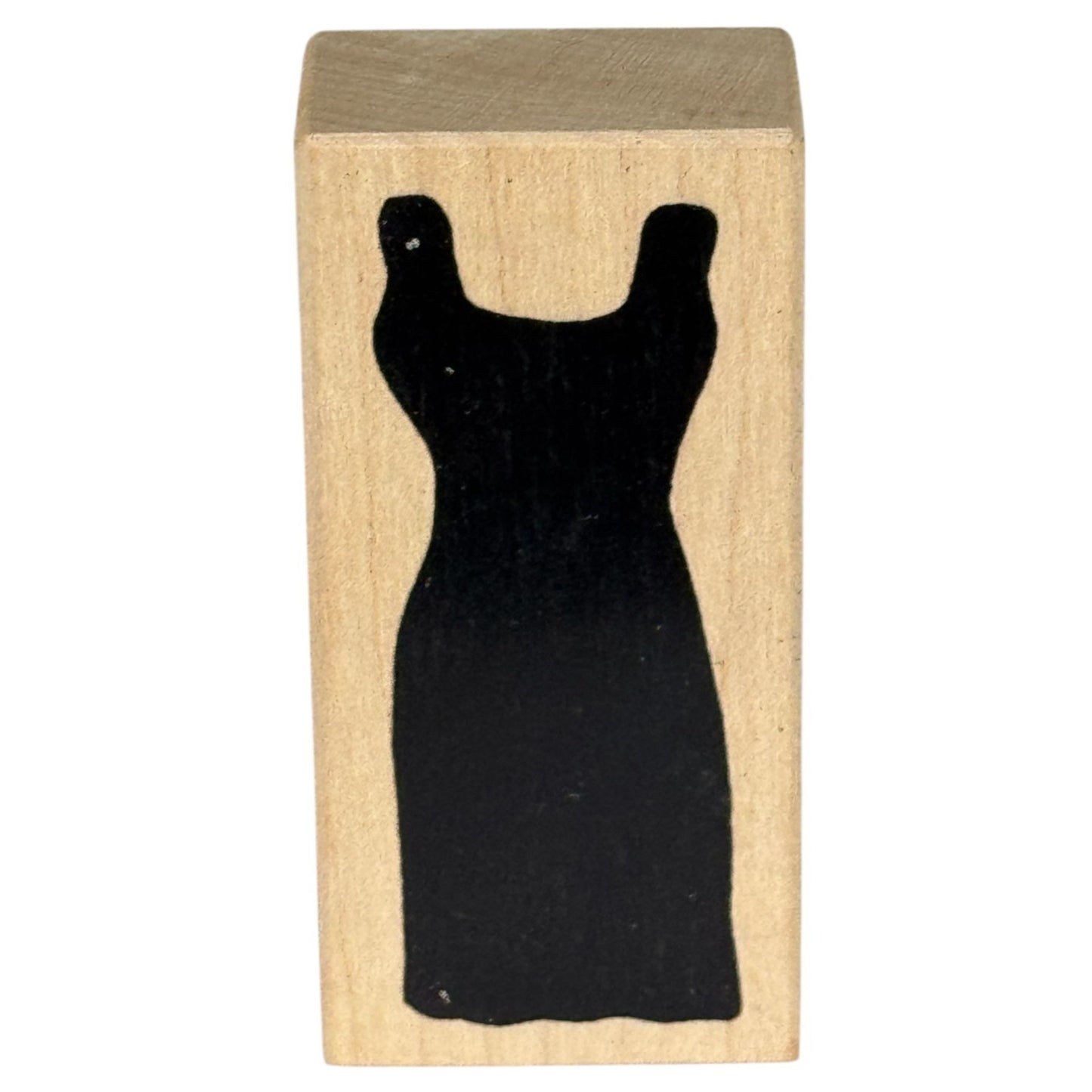 American Art Stamp Rubber Stamp Black Dress Silhouette Fashion Card Making Craft