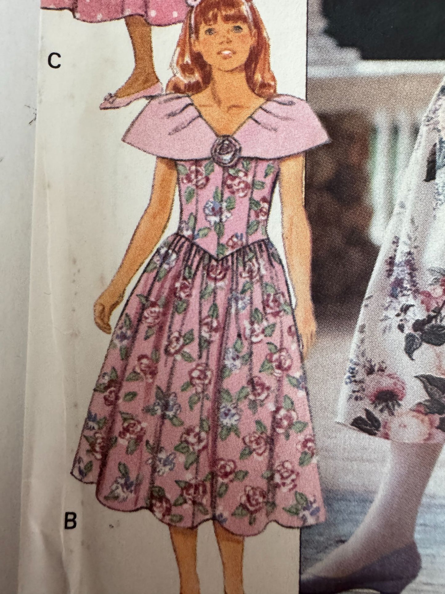Butterick Sewing Pattern 5340 Girls Dress Spring Easter Party Easy 12 14 90s UC