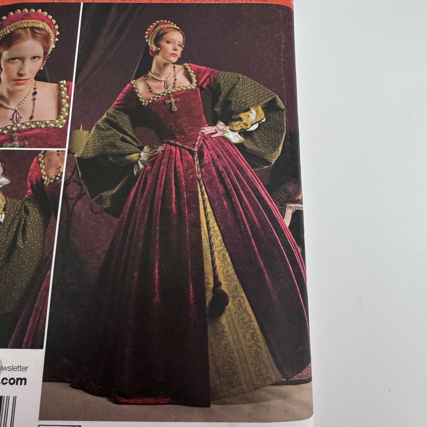 Simplicity Sewing Pattern 2589 Tudor Costume Gown Renaissance Faire Dress 14-22 Andrea Schewe Uncut