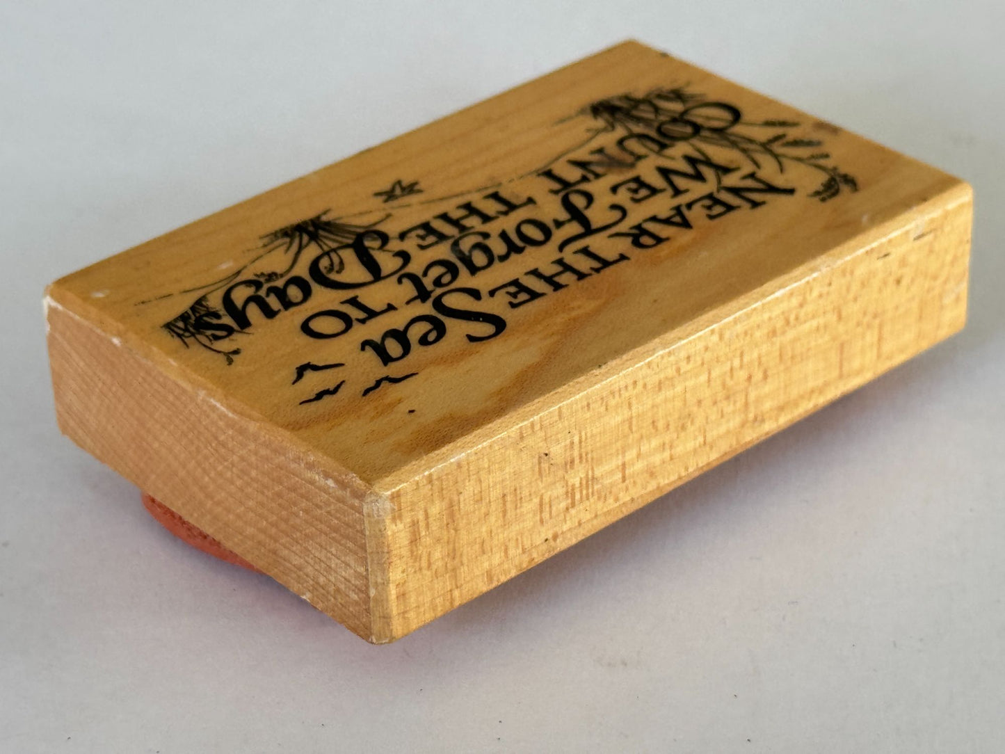PSX Rubber Stamp Near The Sea We Forget To Count The Days Beach Relaxation G-1481
