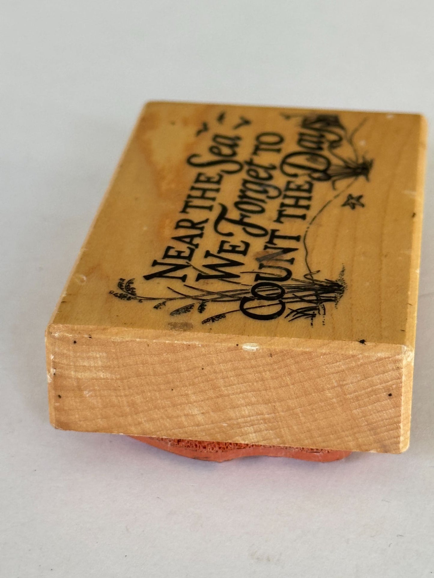 PSX Rubber Stamp Near The Sea We Forget To Count The Days Beach Relaxation G-1481