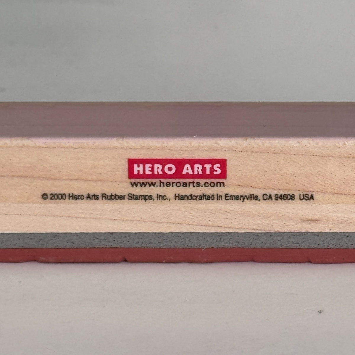 Hero Arts Rubber Stamp Little Greeting Shadow Rectangle Wood Mounted Paper Crafting Cardmaking C1973