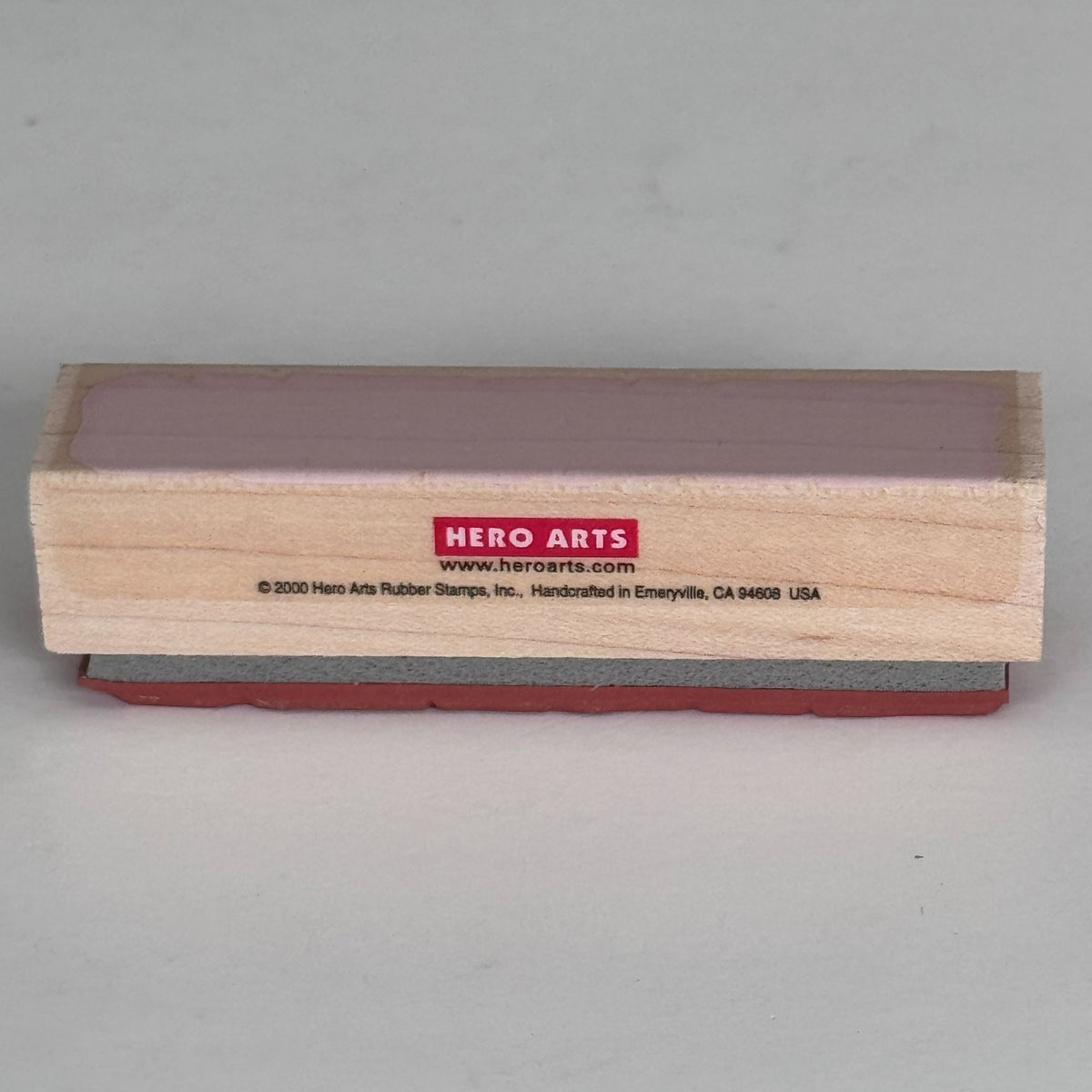 Hero Arts Rubber Stamp Little Greeting Shadow Rectangle Wood Mounted Paper Crafting Cardmaking C1973