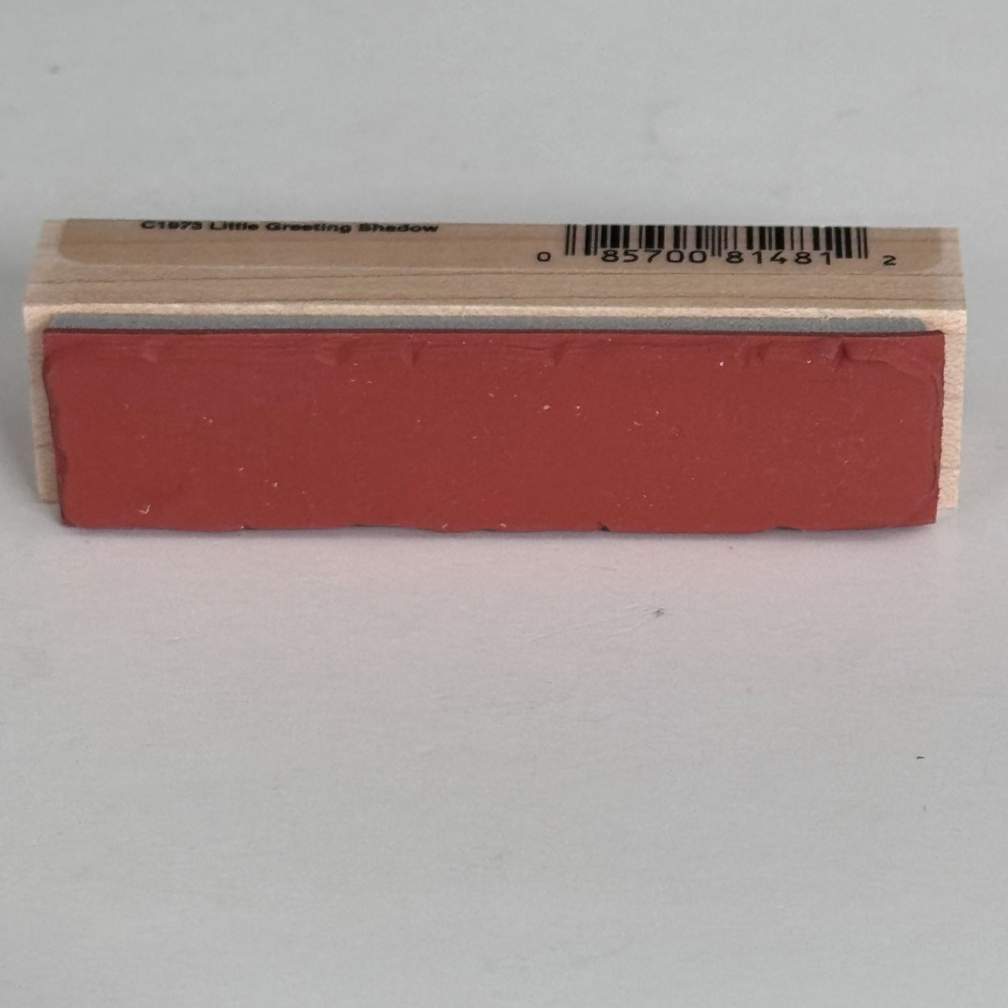Hero Arts Rubber Stamp Little Greeting Shadow Rectangle Wood Mounted Paper Crafting Cardmaking C1973