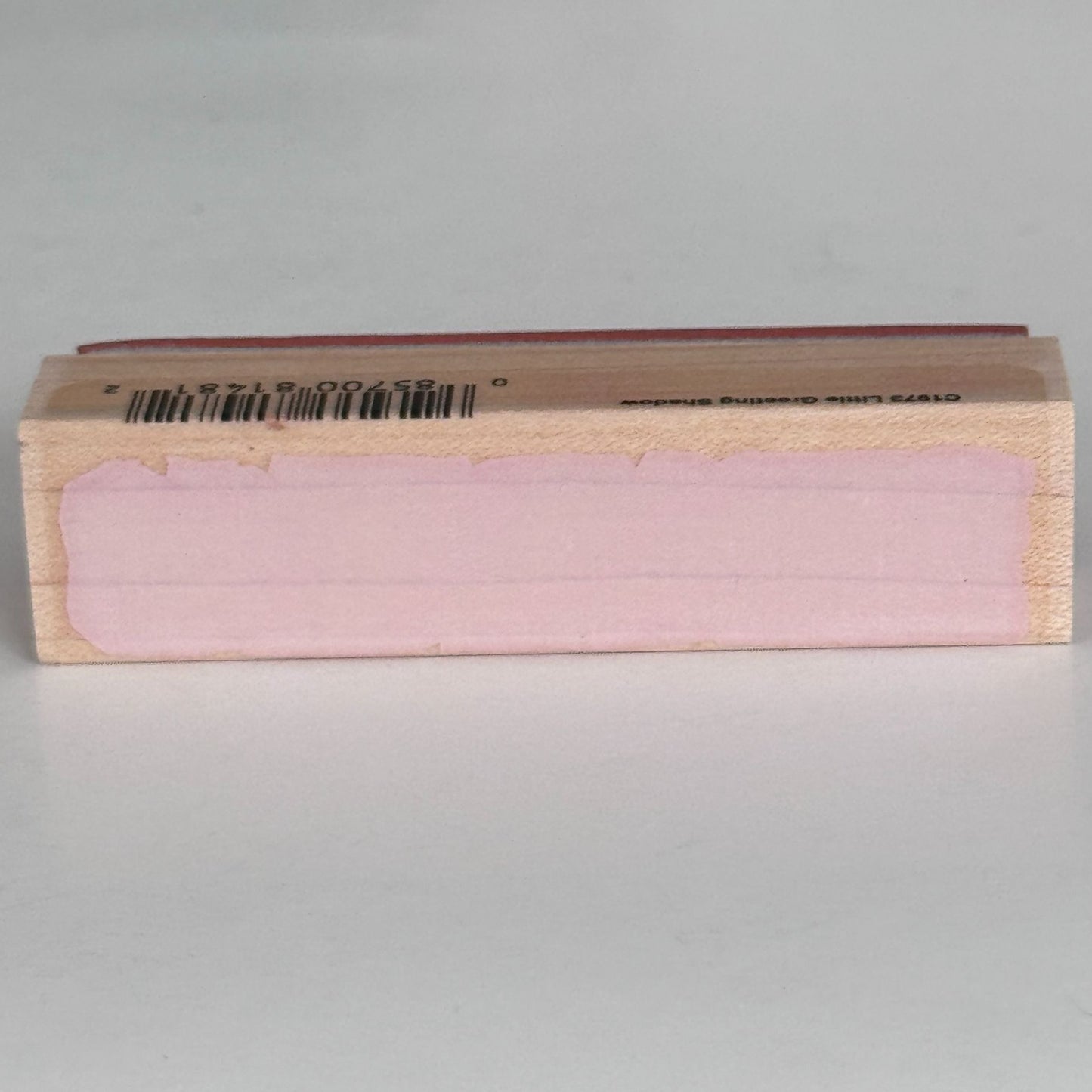 Hero Arts Rubber Stamp Little Greeting Shadow Rectangle Wood Mounted Paper Crafting Cardmaking C1973