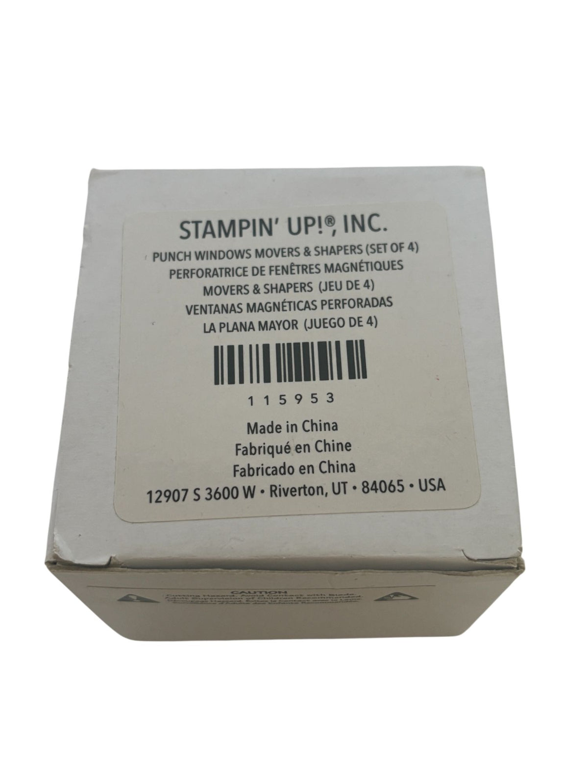 Stampin Up Punch Windows Movers and Shapers Magnetic Dies 115953 Craft Set Of 4