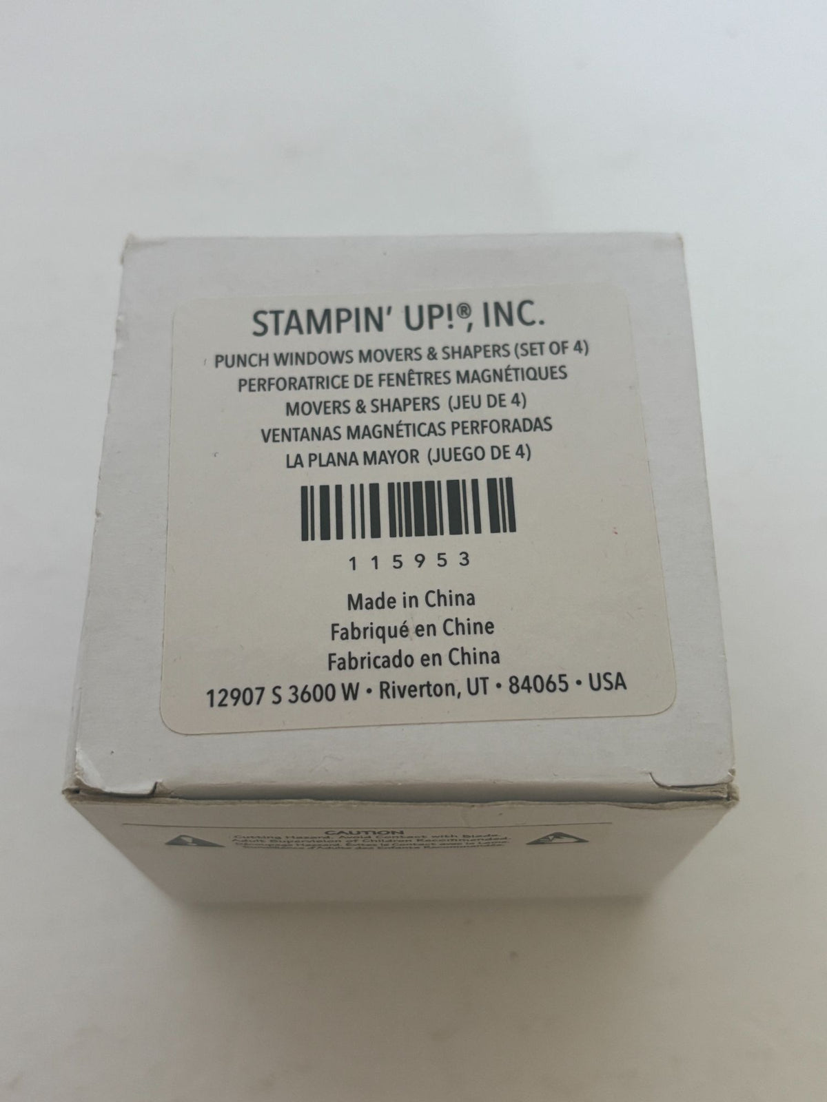 Stampin Up Punch Windows Movers and Shapers Magnetic Dies 115953 Craft Set Of 4