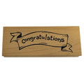 Northwoods Rubber Stamp Congratulations Banner Card Making Words Sentiment Wood