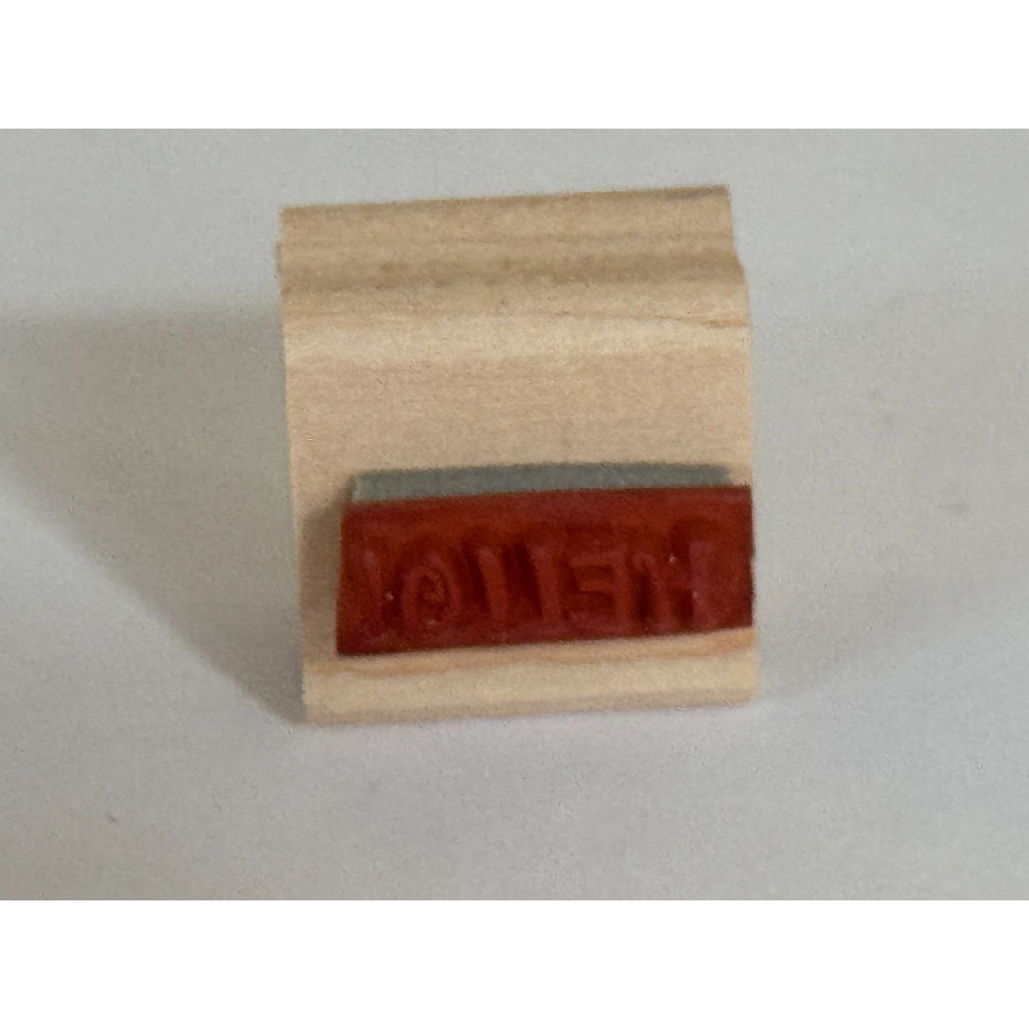 Stampin Up Rubber Stamp Hello Friendship Greeting Card Making Word Sentiment